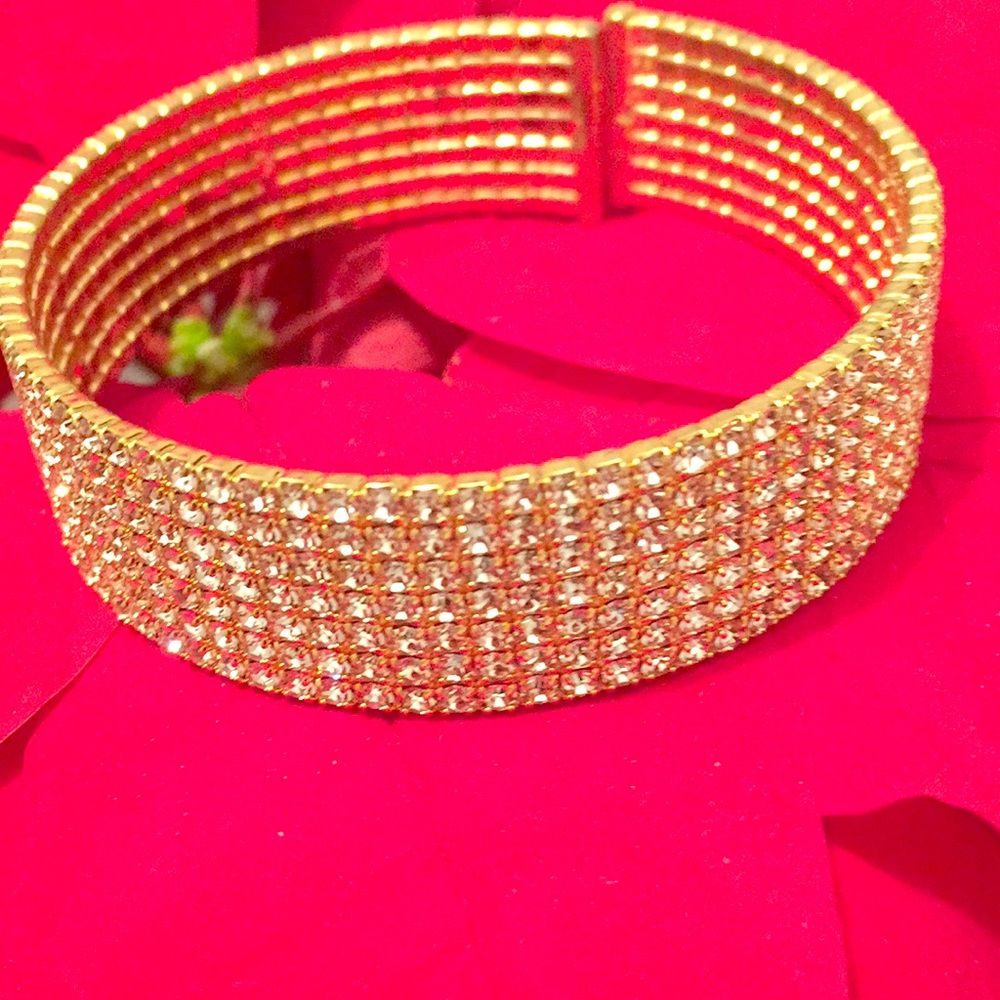 Super Bling 7row Crystal Stretch Bracelet